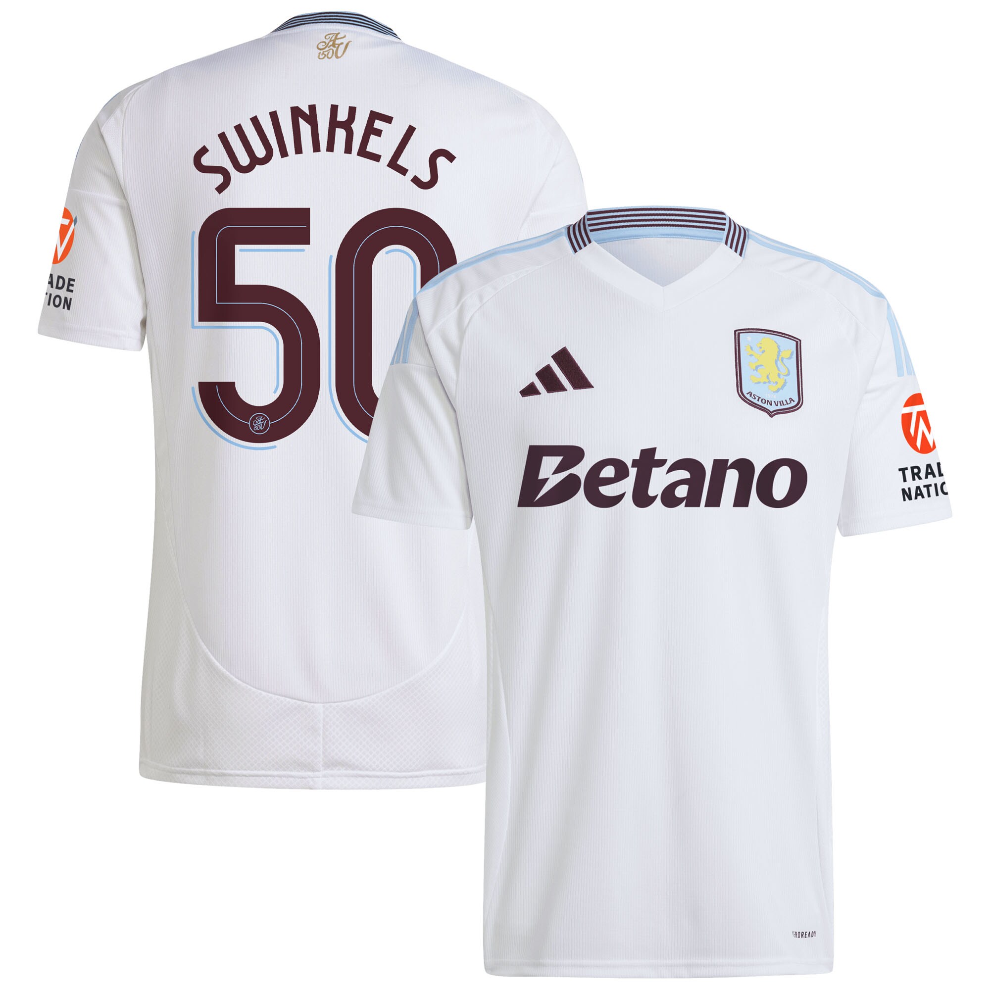 aston villa adidas away shirt 2024-25 with swinkels 50 cup printing Collection | Aston Villa Fan Shop