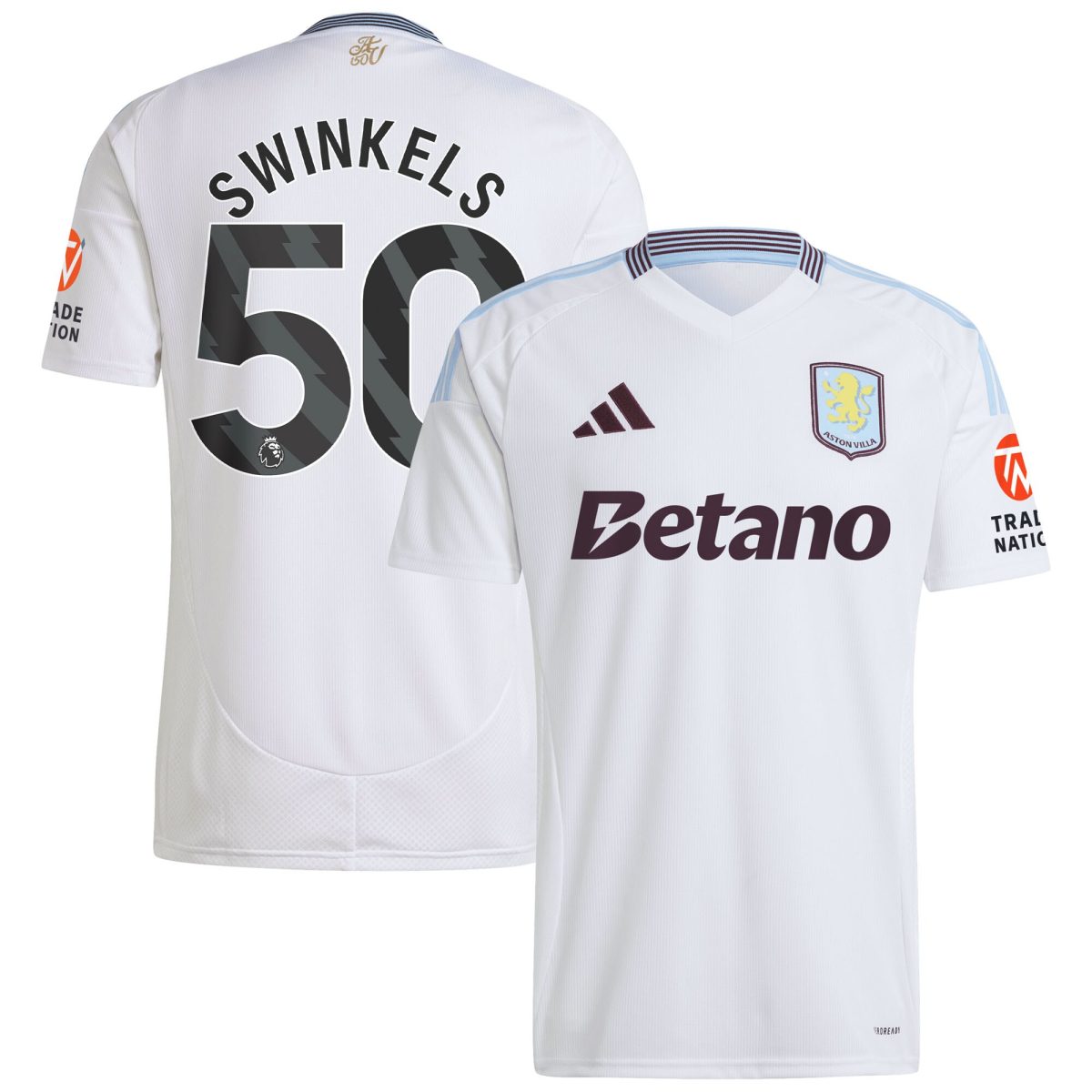 aston villa adidas away shirt 2024-25 with swinkels 50 printing Collection | Aston Villa Fan Shop