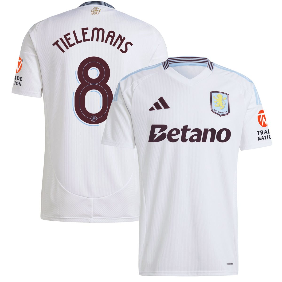 aston villa adidas away shirt 2024-25 with tielemans 8 cup printing Collection | Aston Villa Fan Shop