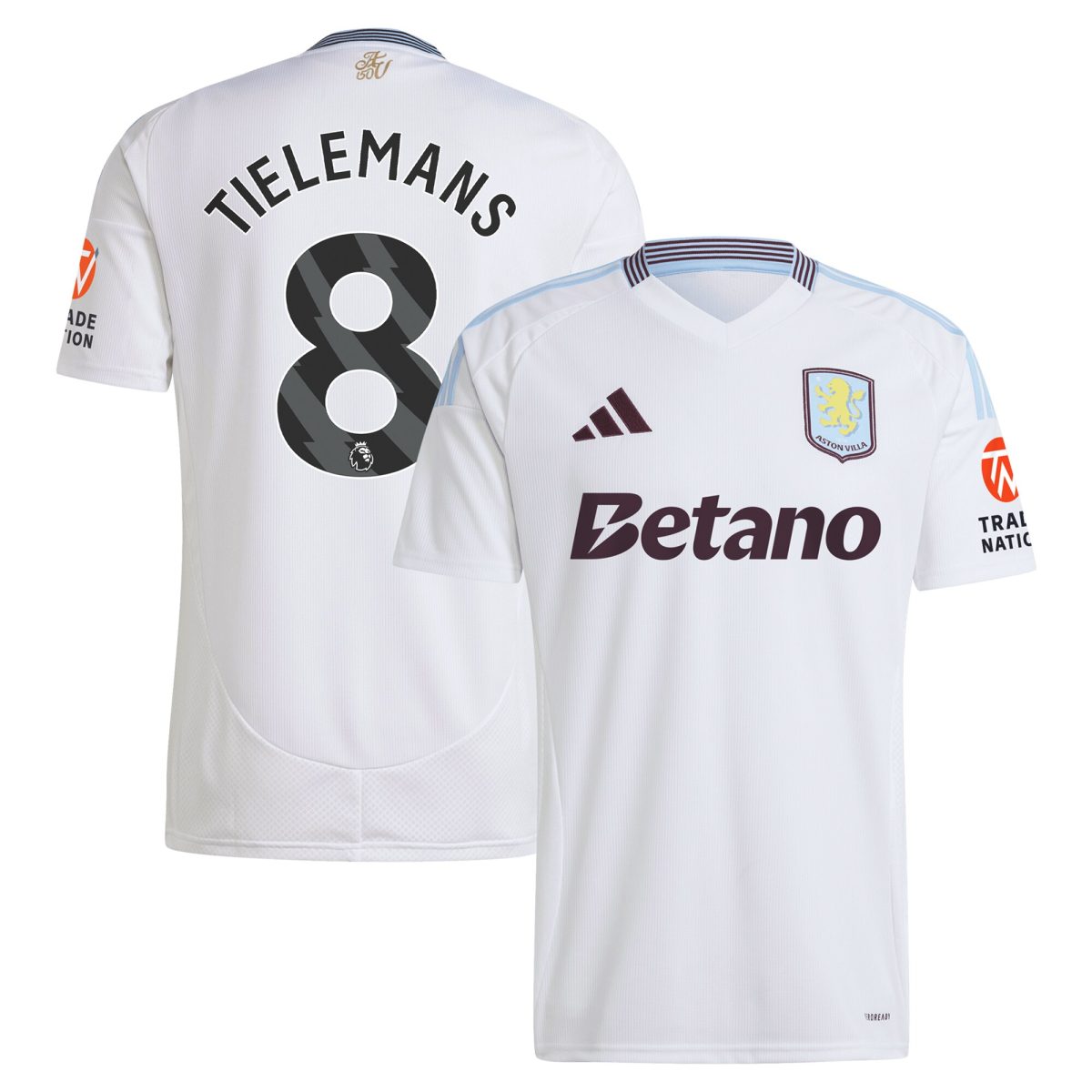 aston villa adidas away shirt 2024-25 with tielemans 8 printing Collection | Aston Villa Fan Shop
