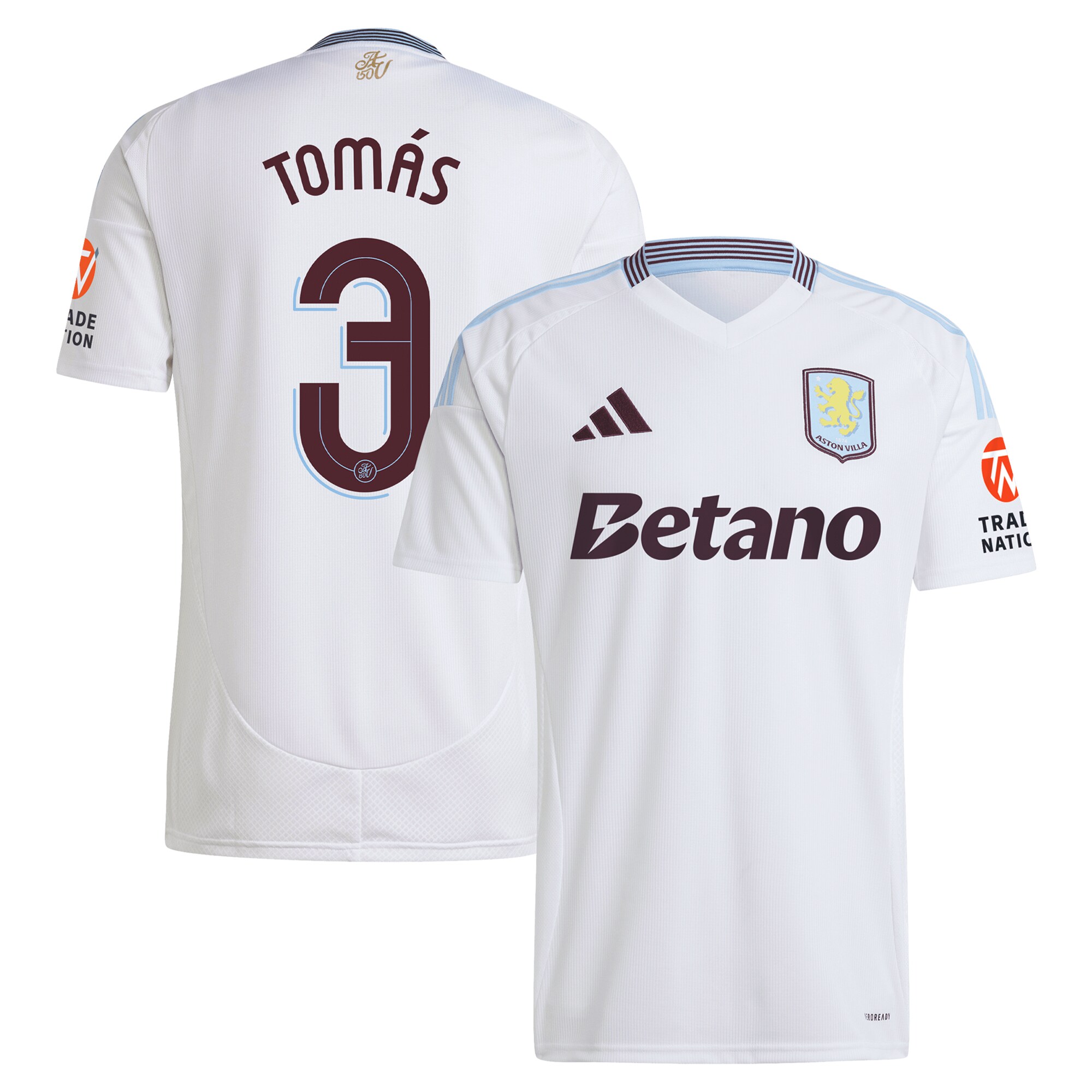 aston villa adidas away shirt 2024-25 with tomás 3 cup printing Collection | Aston Villa Fan Shop