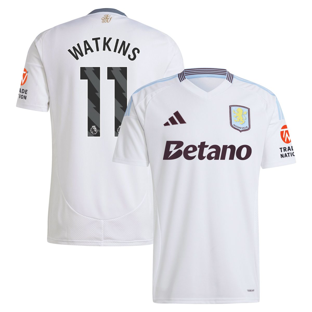 aston villa adidas away shirt 2024-25 with watkins 11 printing Collection | Aston Villa Fan Shop