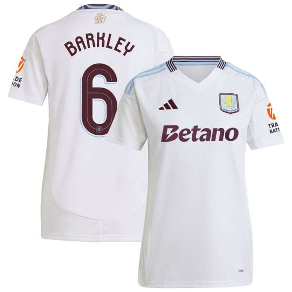 aston villa adidas away shirt 2024-25 – womens with barkley 6 cup printing Collection | Aston Villa Fan Shop