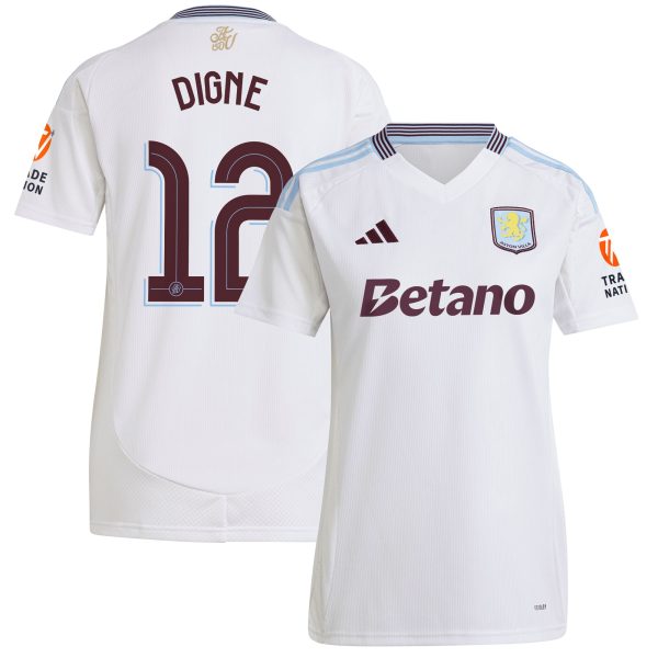 aston villa adidas away shirt 2024-25 – womens with digne 12 cup printing Collection | Aston Villa Fan Shop