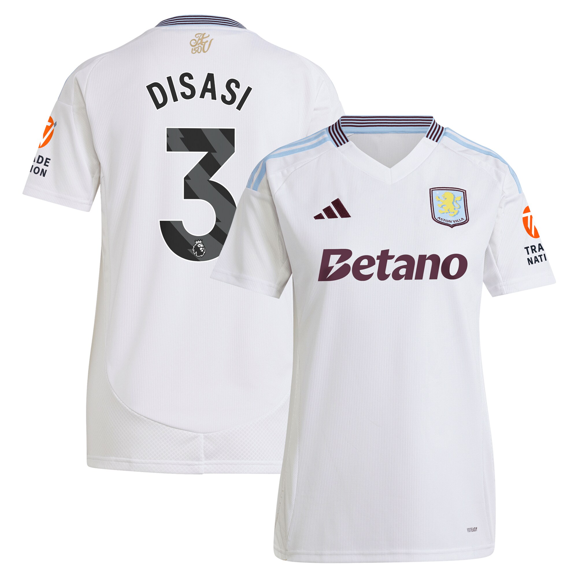 aston villa adidas away shirt 2024-25 – womens with disasi 3 printing Collection | Aston Villa Fan Shop