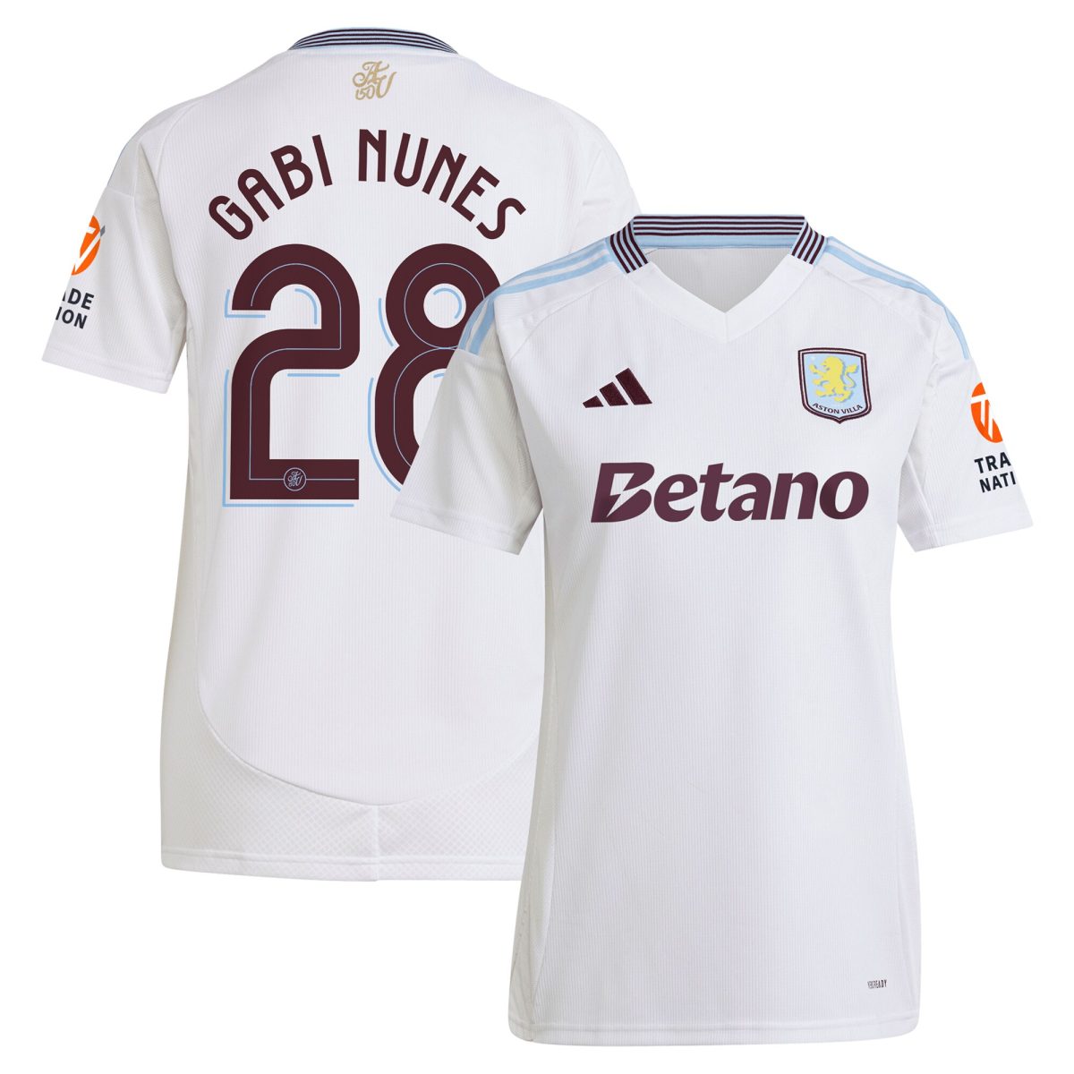 aston villa adidas away shirt 2024-25 – womens with gabi nunes 28 cup printing Collection | Aston Villa Fan Shop