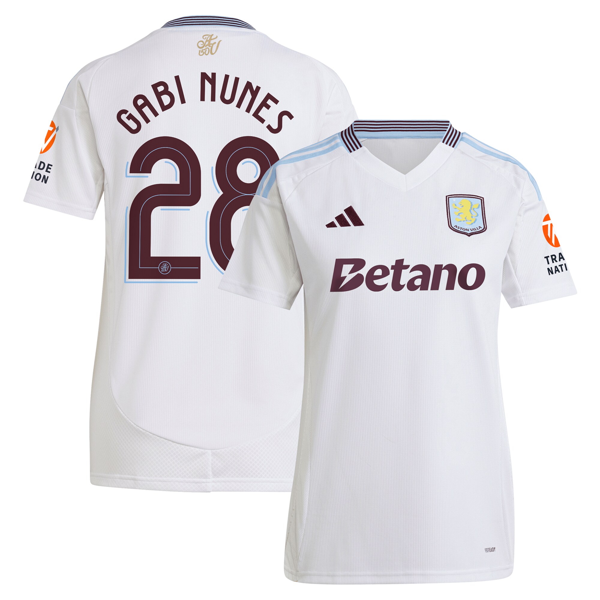 aston villa adidas away shirt 2024-25 – womens with gabi nunes 28 cup printing Collection | Aston Villa Fan Shop
