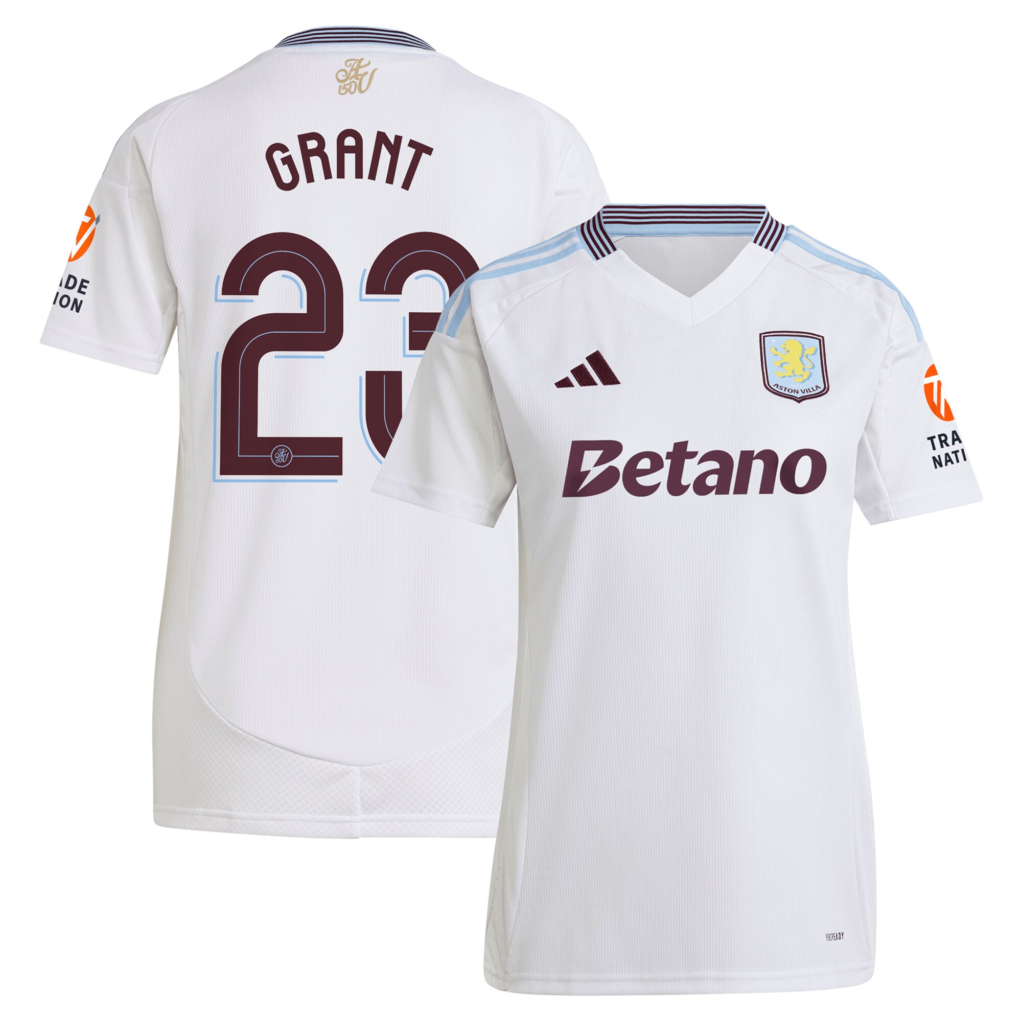 aston villa adidas away shirt 2024-25 – womens with grant 23 cup printing Collection | Aston Villa Fan Shop