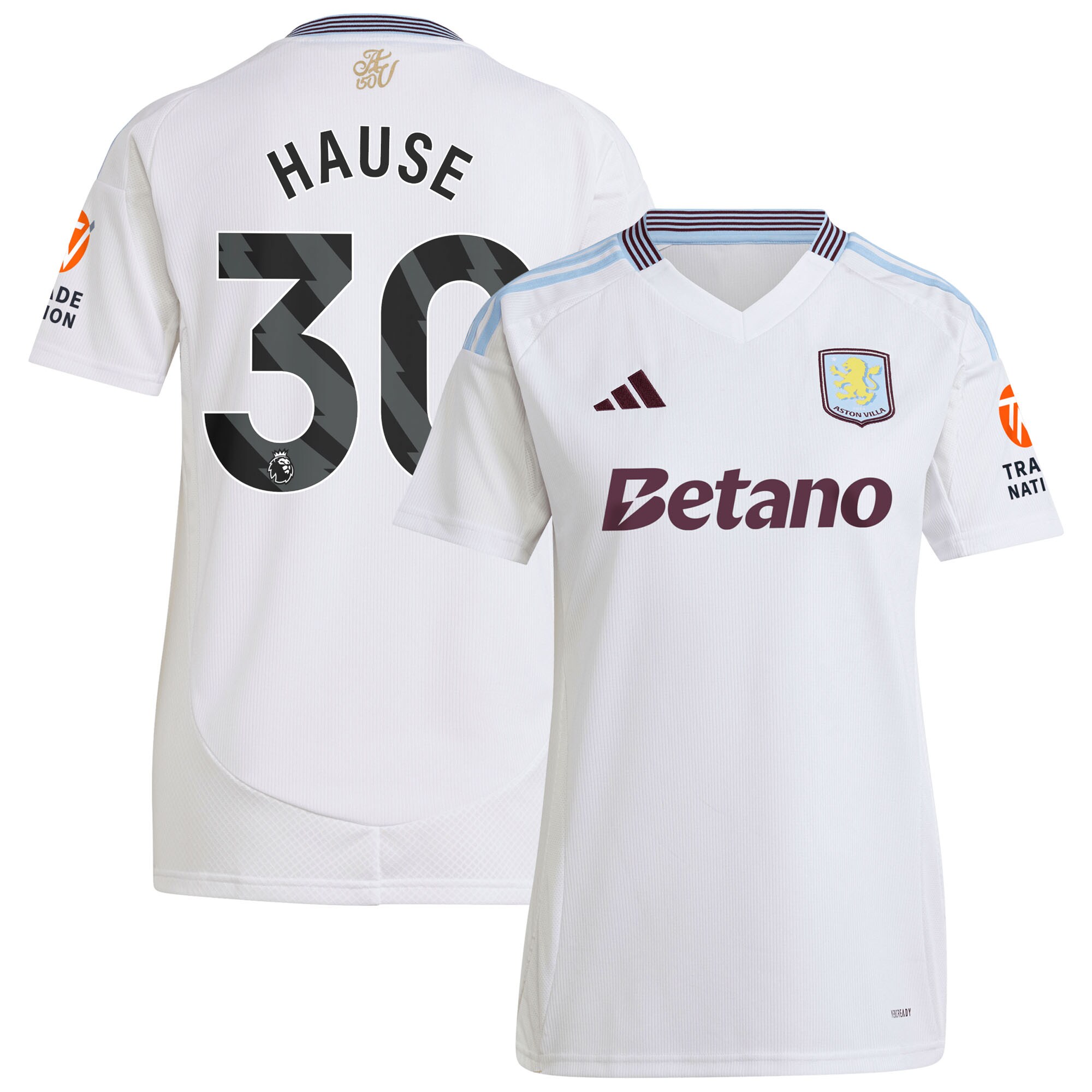 aston villa adidas away shirt 2024-25 – womens with hause 30 printing Collection | Aston Villa Fan Shop