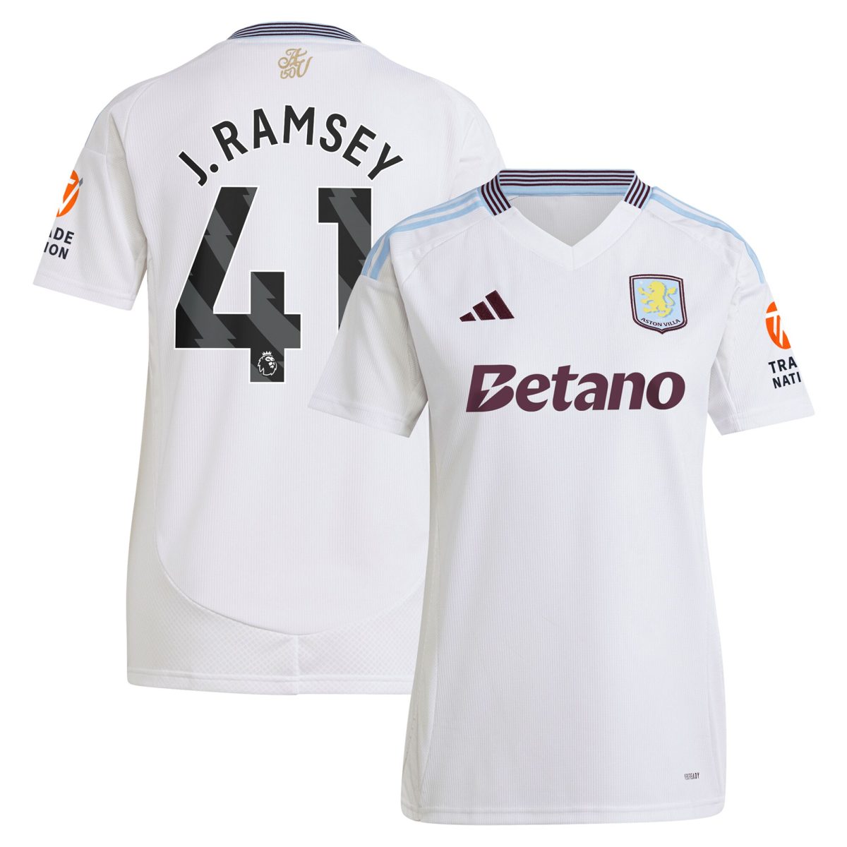 aston villa adidas away shirt 2024-25 – womens with j. ramsey 41 printing Collection | Aston Villa Fan Shop