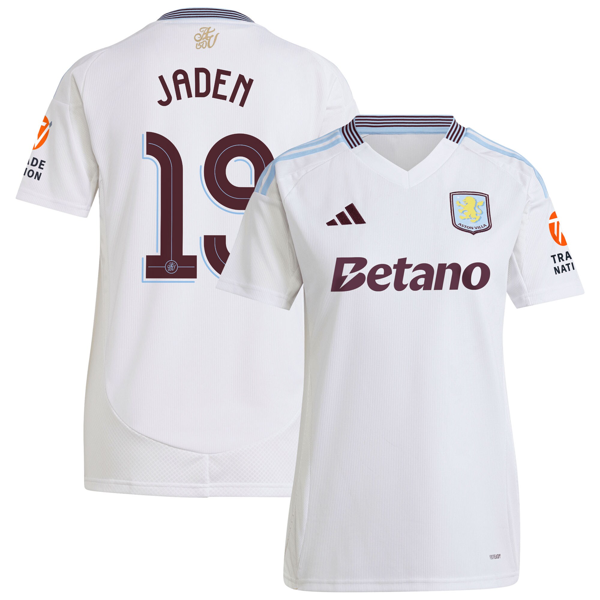 aston villa adidas away shirt 2024-25 – womens with jaden 19 cup printing Collection | Aston Villa Fan Shop