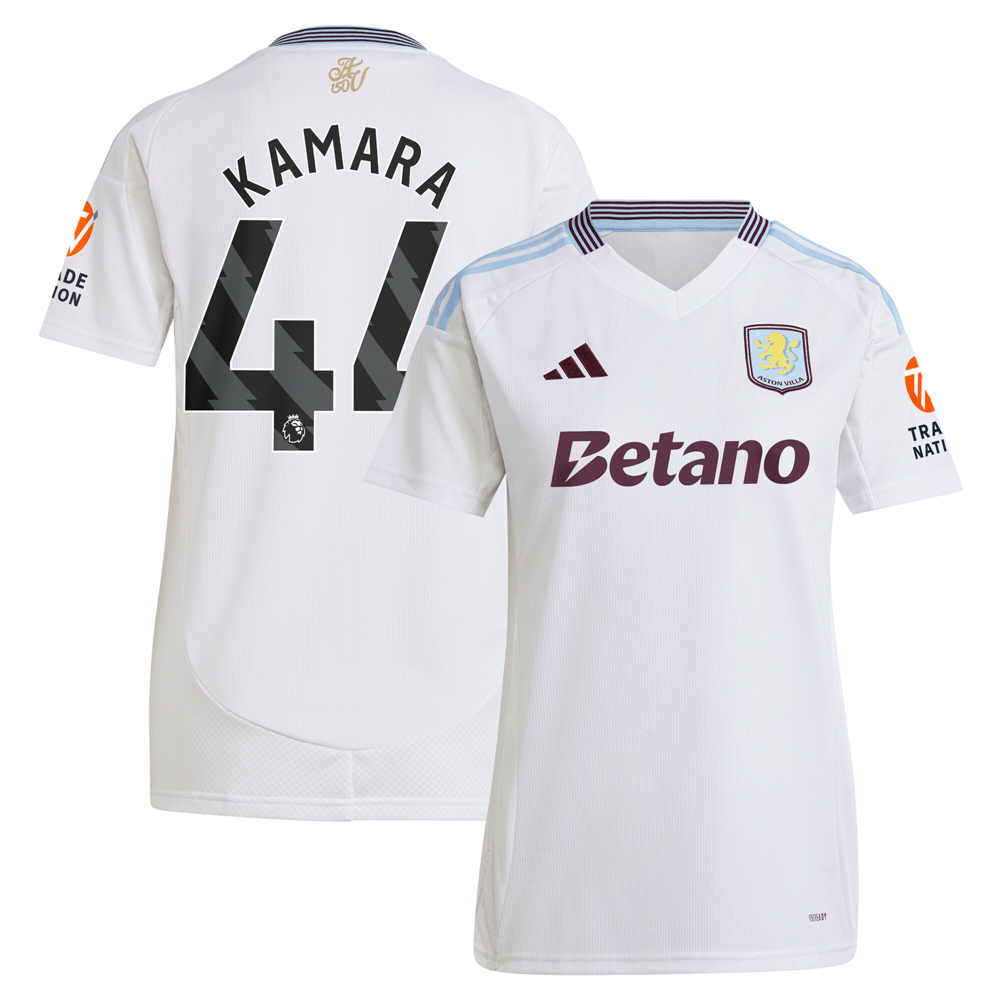 aston villa adidas away shirt 2024-25 – womens with kamara 44 printing Collection | Aston Villa Fan Shop