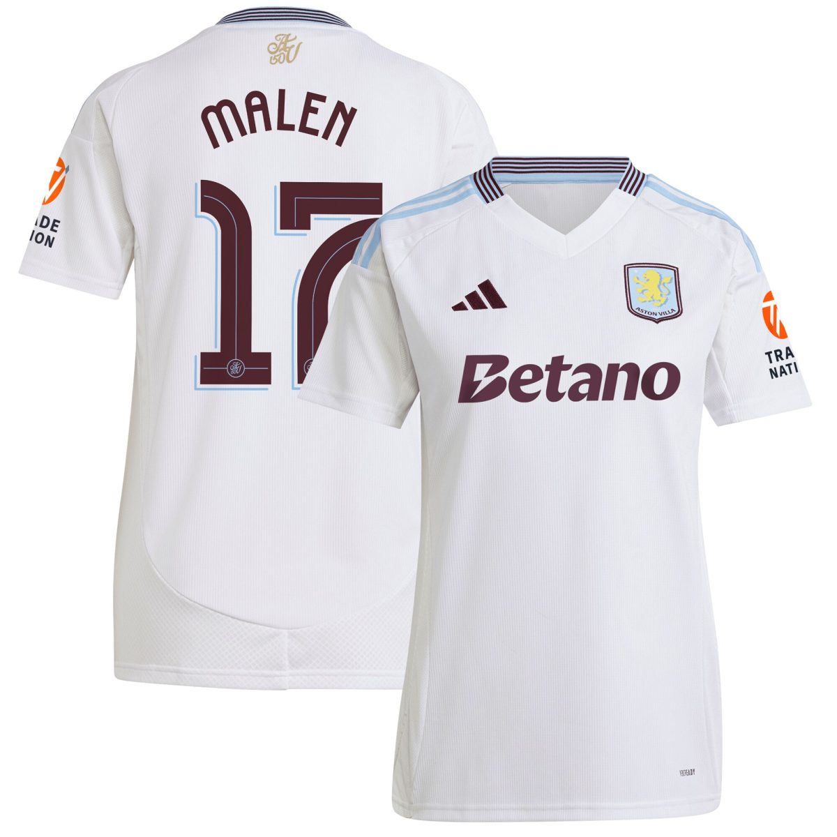 aston villa adidas away shirt 2024-25 – womens with malen 17 cup printing Collection | Aston Villa Fan Shop