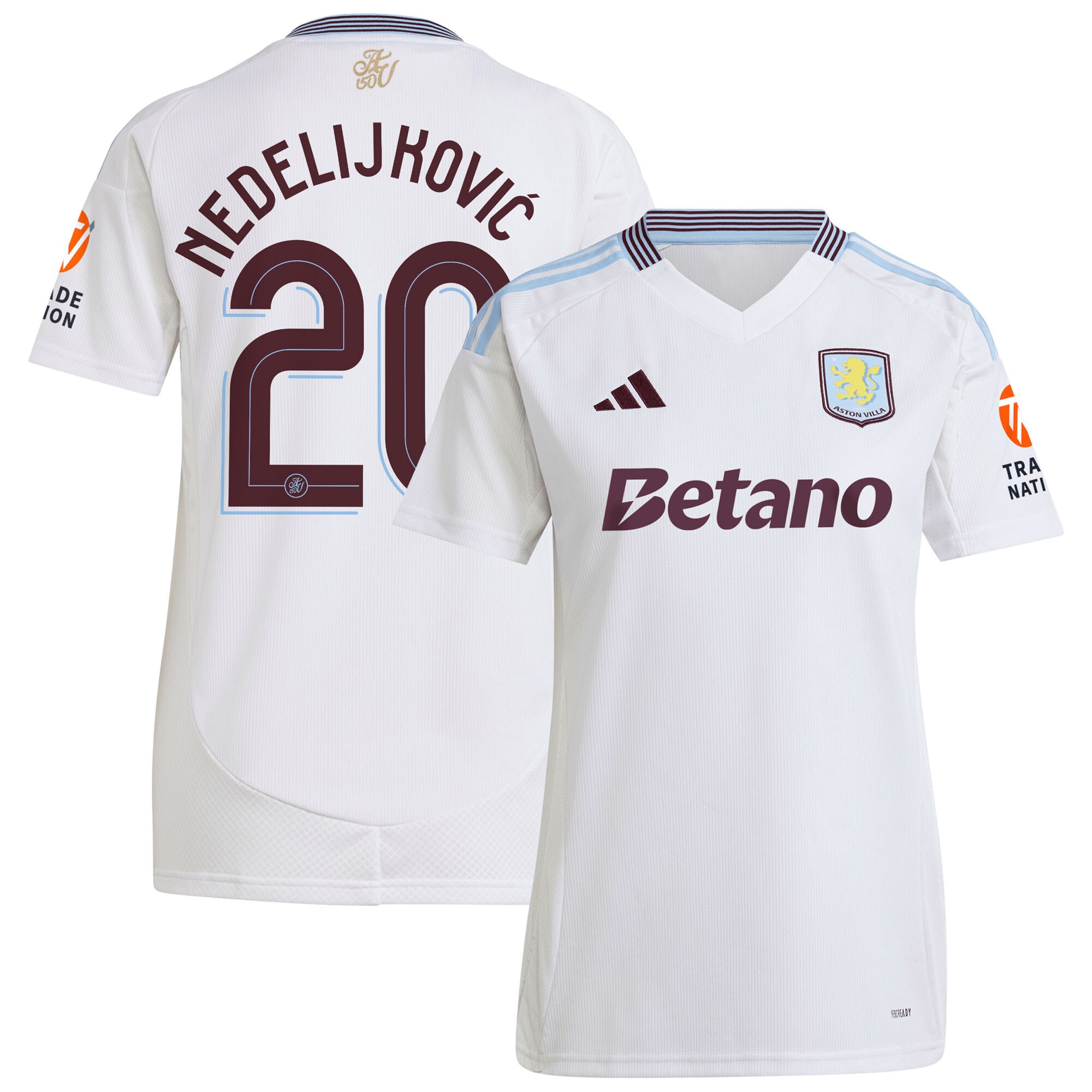 aston villa adidas away shirt 2024-25 – womens with nedeljković 20 cup printing Collection | Aston Villa Fan Shop