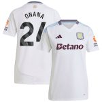 aston villa adidas away shirt 2024-25 – womens with onana 24 printing Collection | Aston Villa Fan Shop