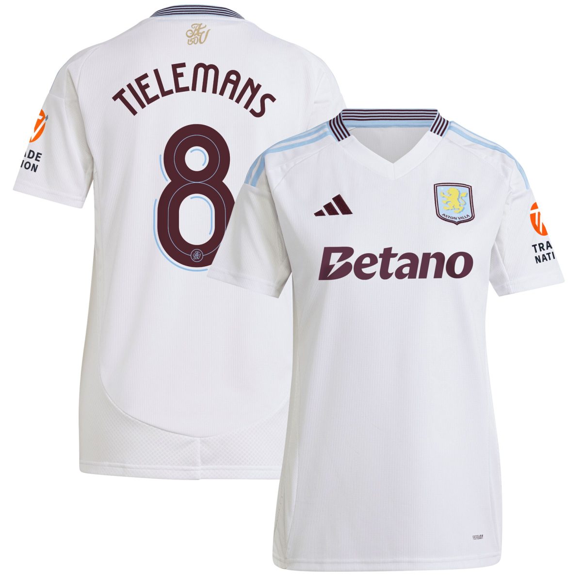 aston villa adidas away shirt 2024-25 – womens with tielemans 8 cup printing Collection | Aston Villa Fan Shop