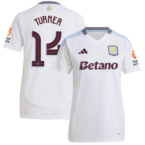 aston villa adidas away shirt 2024-25 – womens with turner 14 cup printing Collection | Aston Villa Fan Shop