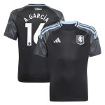 aston villa adidas away shirt 2025-26 – kids with a.garcía 16 printing Collection | Aston Villa Fan Shop