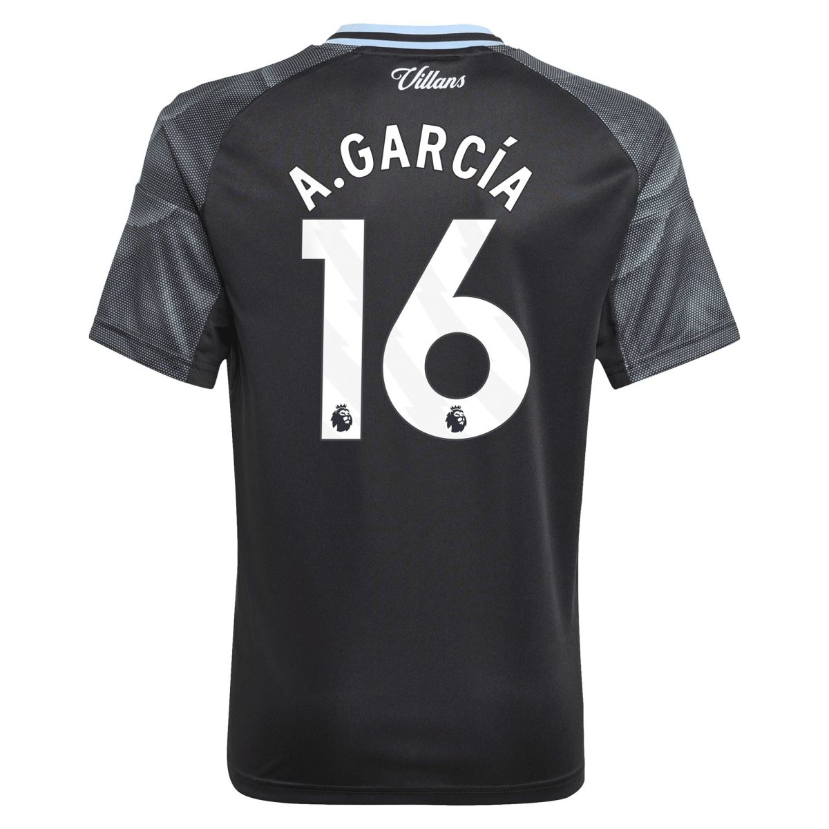 aston villa adidas away shirt 2025-26 – kids with a.garcía 16 printing Collection | Aston Villa Fan Shop