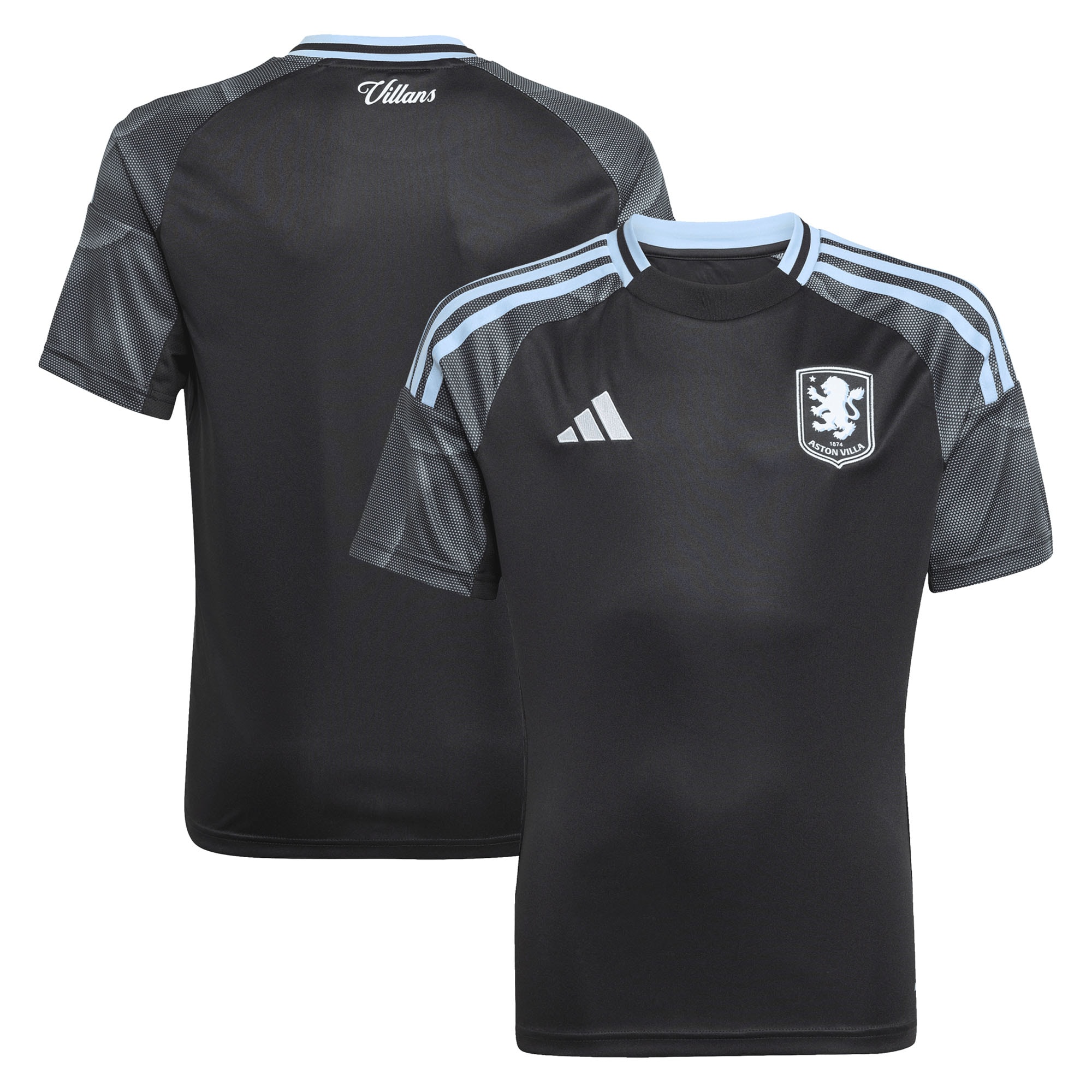 aston villa adidas away shirt 2025-26 – kids with custom printing Collection | Aston Villa Fan Shop
