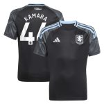 aston villa adidas away shirt 2025-26 – kids with kamara 44 printing Collection | Aston Villa Fan Shop