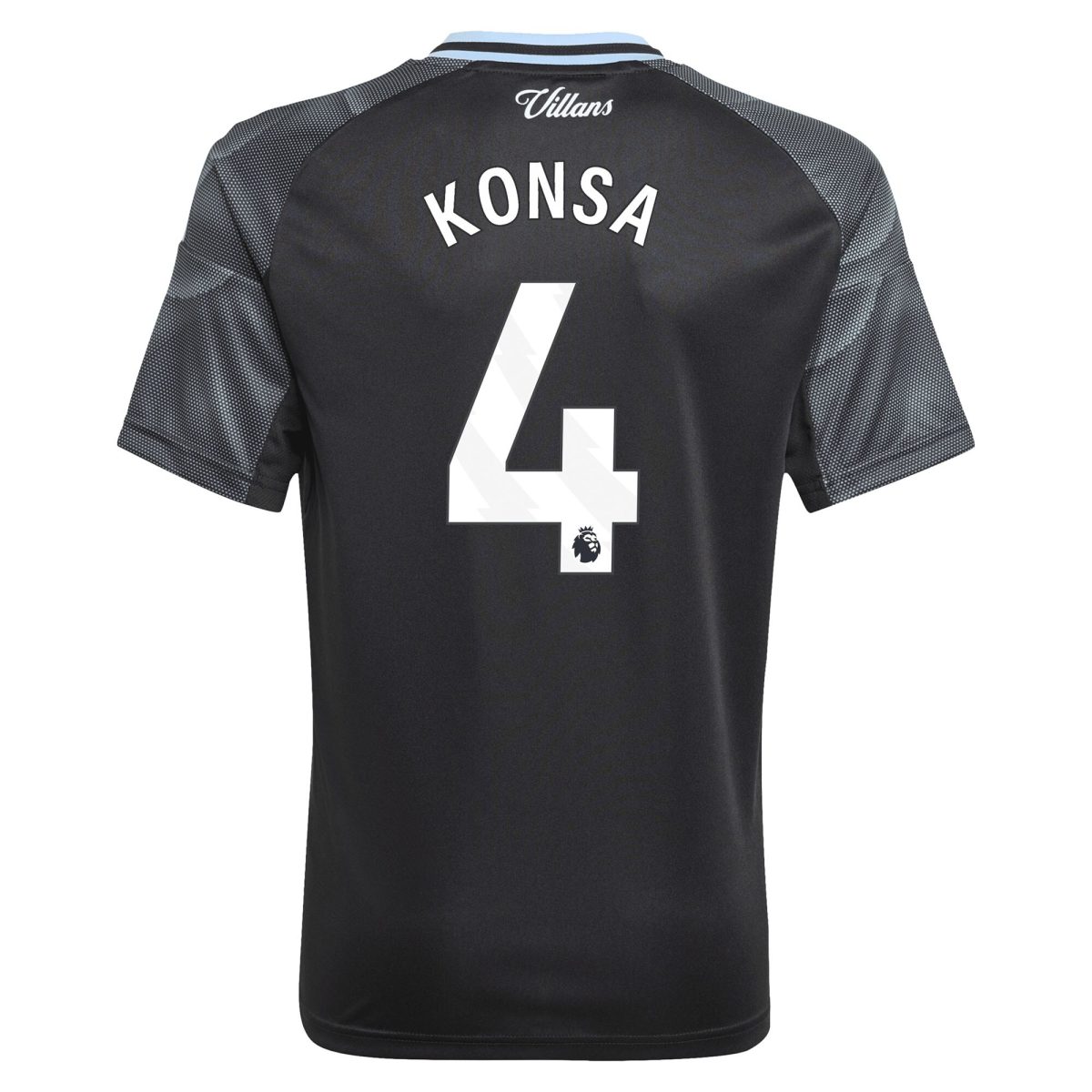 aston villa adidas away shirt 2025-26 – kids with konsa 4 printing Collection | Aston Villa Fan Shop