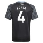 aston villa adidas away shirt 2025-26 – kids with konsa 4 printing Collection | Aston Villa Fan Shop