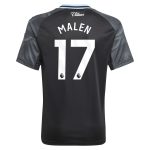 aston villa adidas away shirt 2025-26 – kids with malen 17 printing Collection | Aston Villa Fan Shop