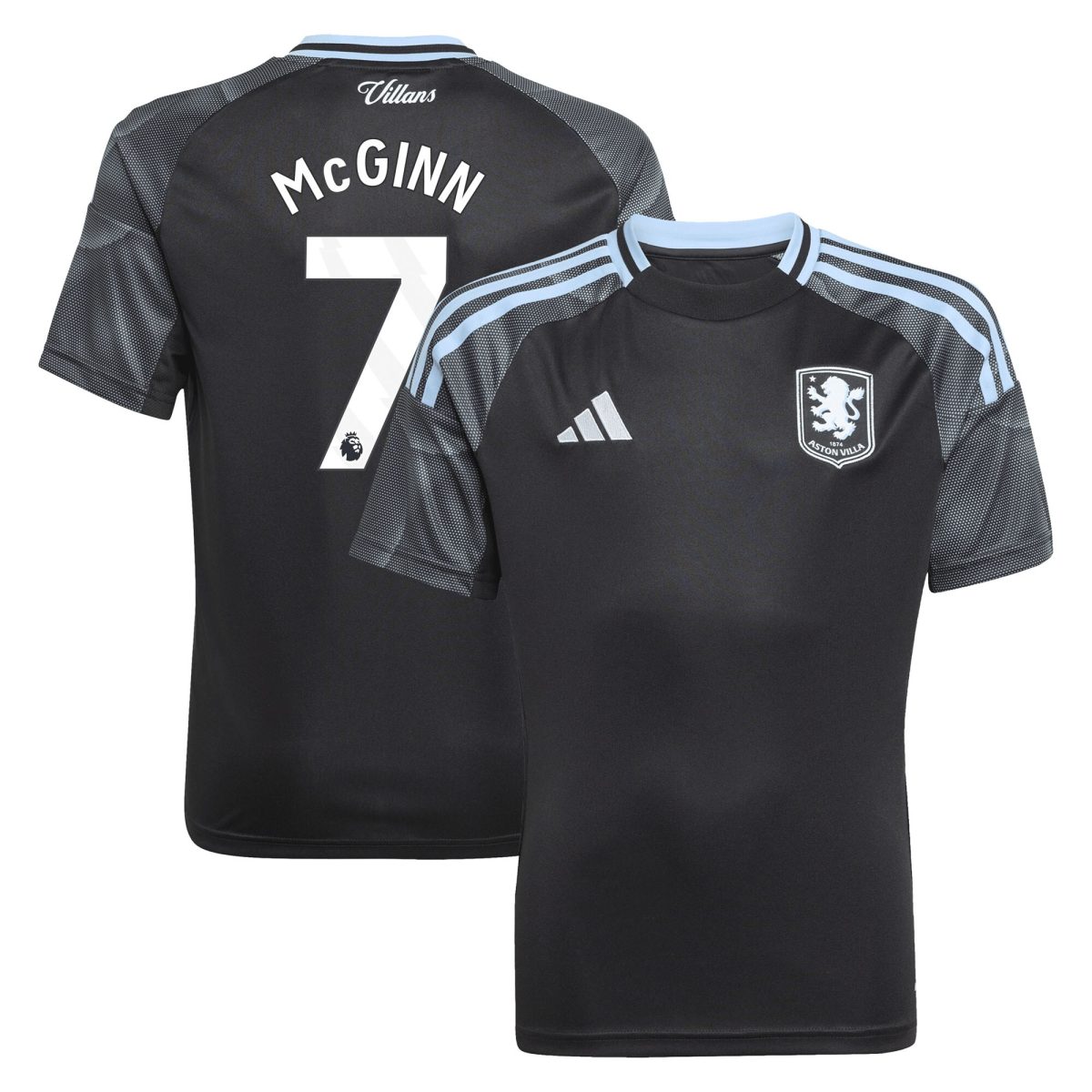 aston villa adidas away shirt 2025-26 – kids with mcginn 7 printing Collection | Aston Villa Fan Shop