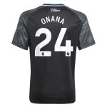 aston villa adidas away shirt 2025-26 – kids with onana 24 printing Collection | Aston Villa Fan Shop