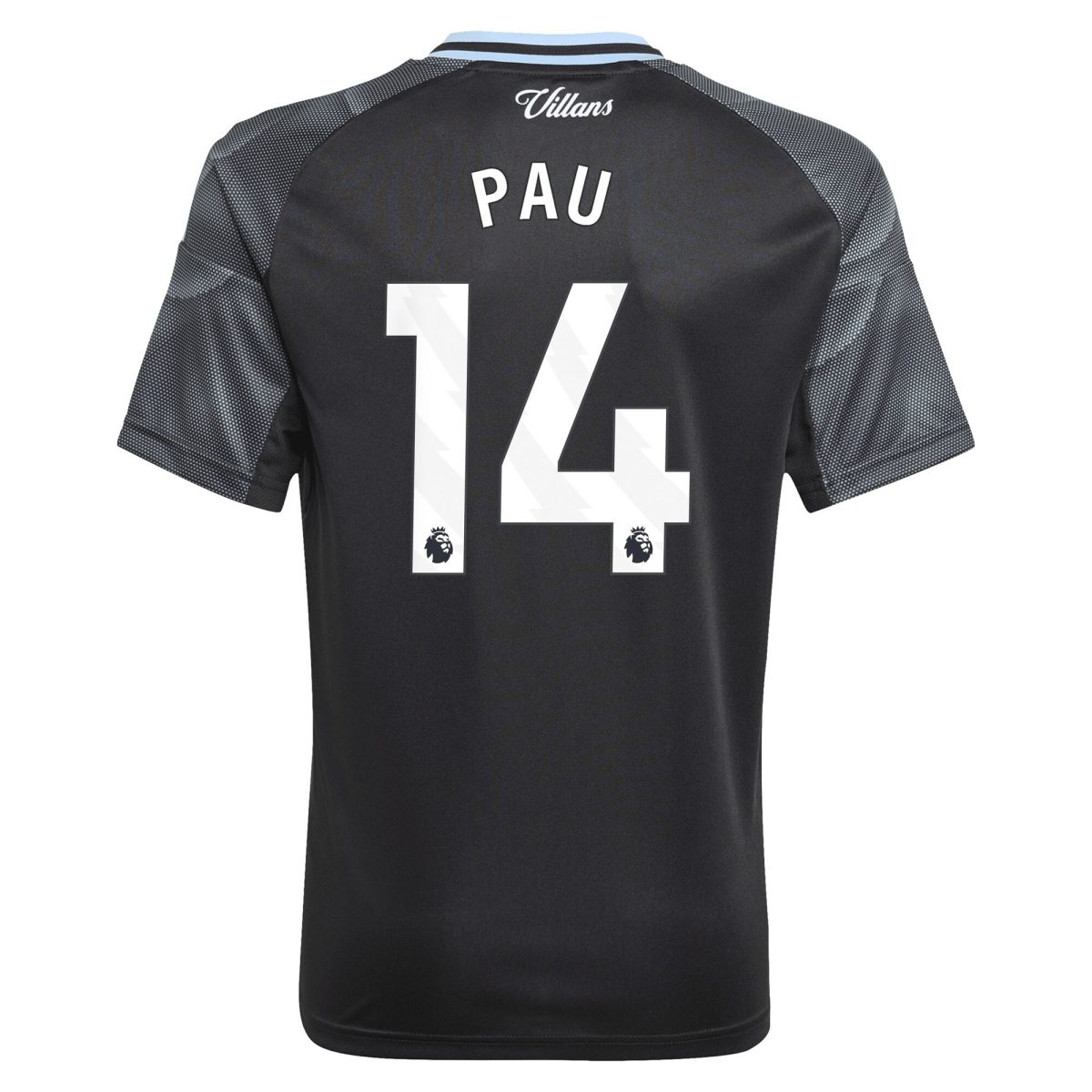 aston villa adidas away shirt 2025-26 – kids with pau 14 printing Collection | Aston Villa Fan Shop