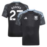 aston villa adidas away shirt 2025-26 – kids with rogers 27 printing Collection | Aston Villa Fan Shop