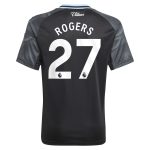 aston villa adidas away shirt 2025-26 – kids with rogers 27 printing Collection | Aston Villa Fan Shop