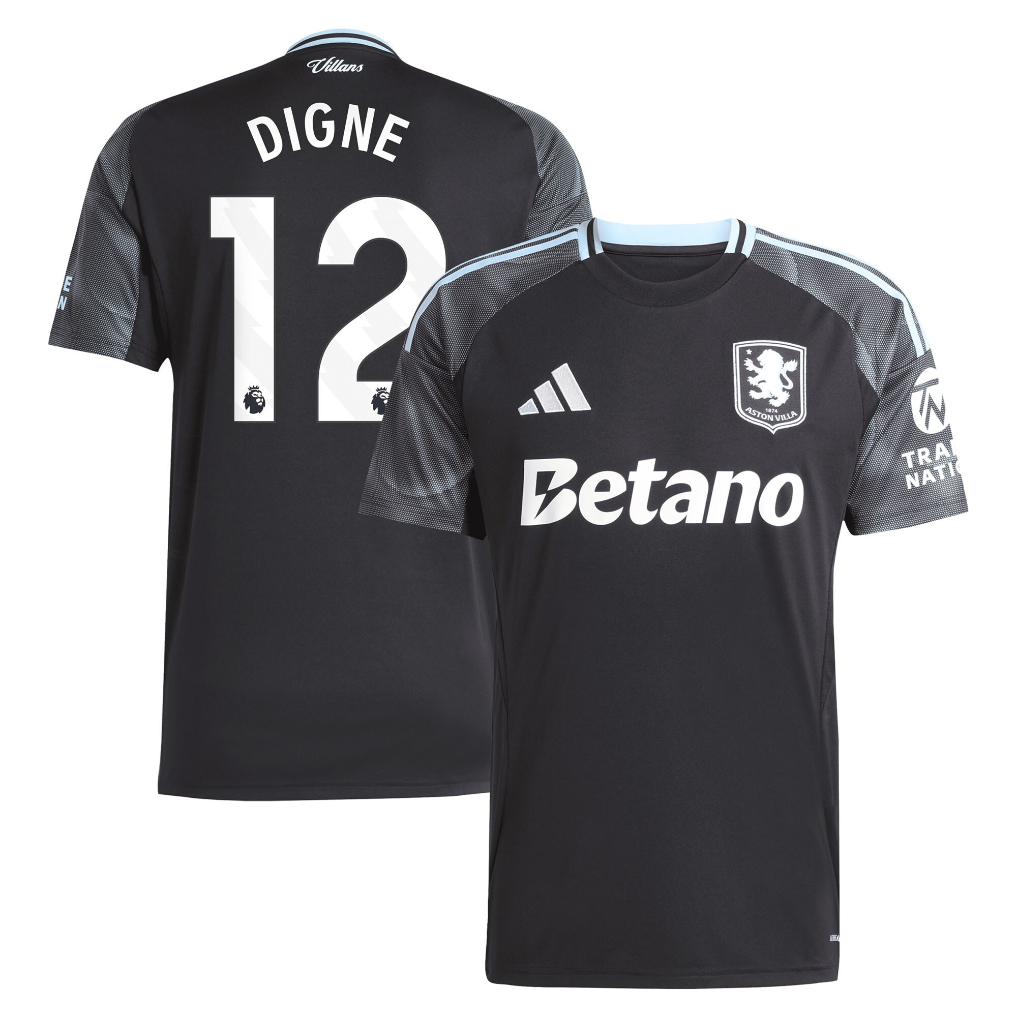 aston villa adidas away shirt 2025-26 with digne 12 printing Collection | Aston Villa Fan Shop