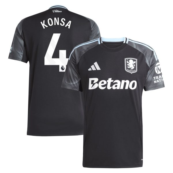aston villa adidas away shirt 2025-26 with konsa 4 printing Collection | Aston Villa Fan Shop