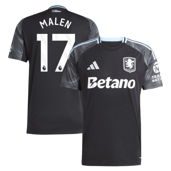 aston villa adidas away shirt 2025-26 with malen 17 printing Collection | Aston Villa Fan Shop