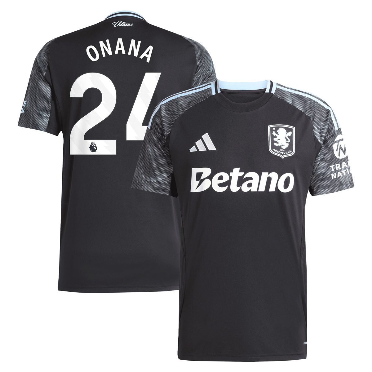 aston villa adidas away shirt 2025-26 with onana 24 printing Collection | Aston Villa Fan Shop