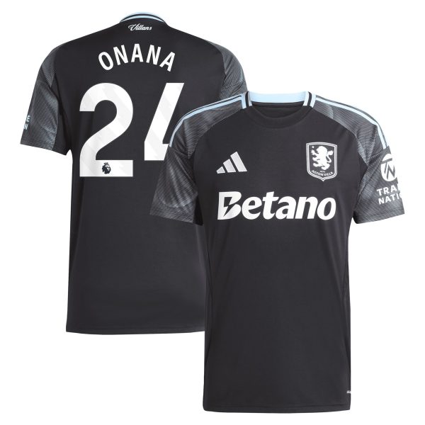 aston villa adidas away shirt 2025-26 with onana 24 printing Collection | Aston Villa Fan Shop