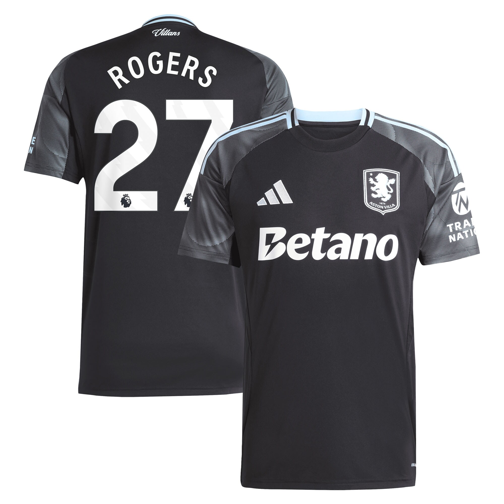 aston villa adidas away shirt 2025-26 with rogers 27 printing Collection | Aston Villa Fan Shop