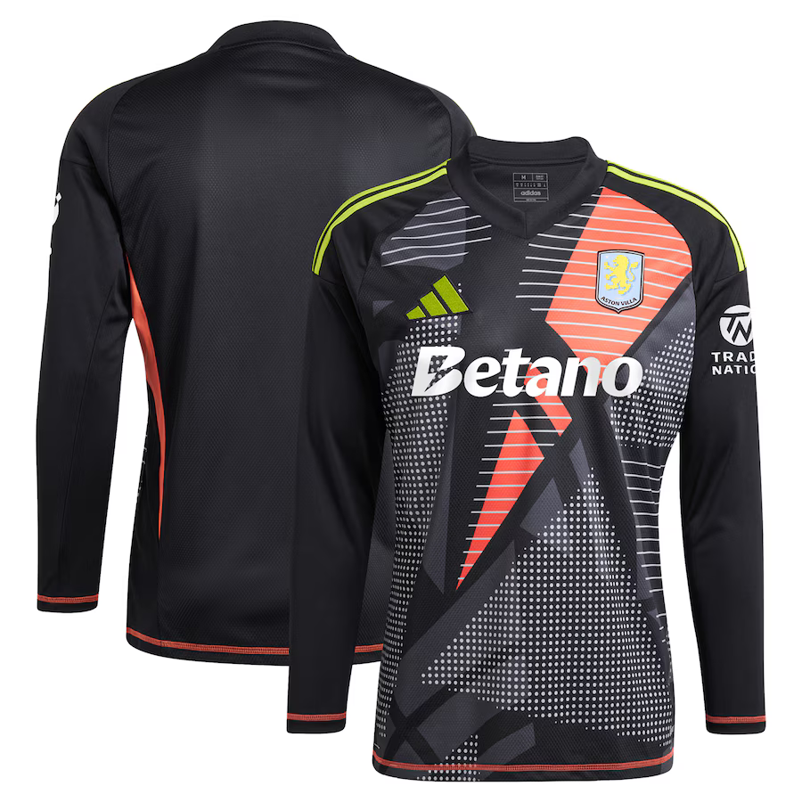 aston villa adidas goalkeeper shirt 2024-25 – long sleeve – 201964001 with custom printing Collection | Aston Villa Fan Shop