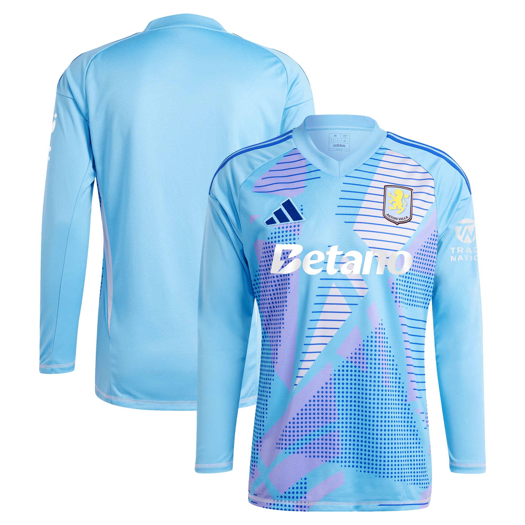 aston villa adidas goalkeeper shirt 2024-25 – long sleeve – 201964005 with custom printing Collection | Aston Villa Fan Shop