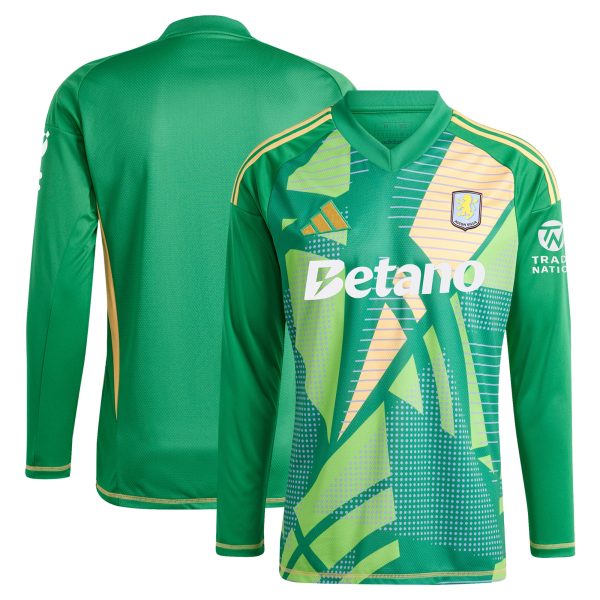 aston villa adidas goalkeeper shirt 2024-25 – long sleeve – 201964009 with custom printing Collection | Aston Villa Fan Shop