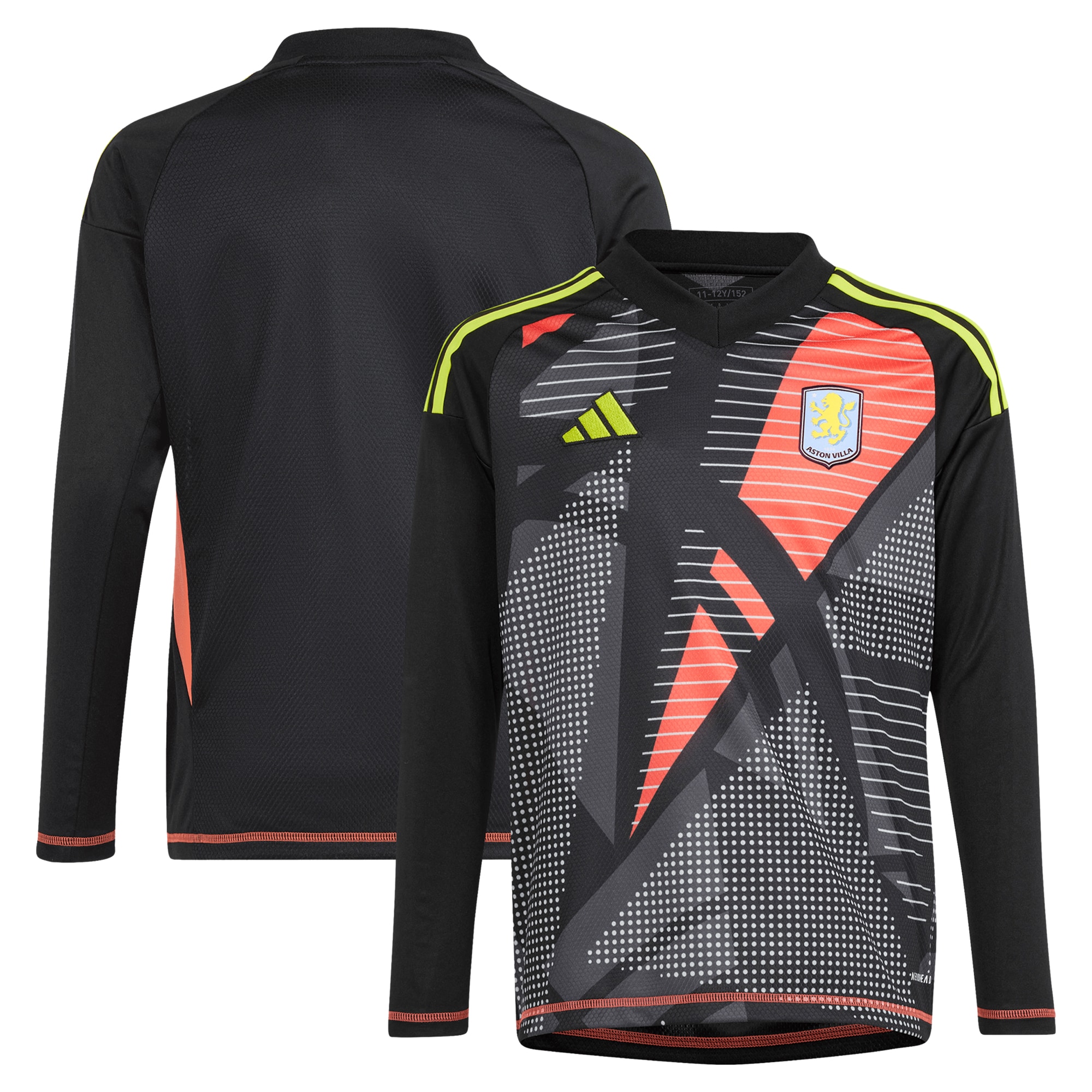 aston villa adidas goalkeeper shirt 2024-25 – long sleeve – kids – 201964003 with custom printing Collection | Aston Villa Fan Shop