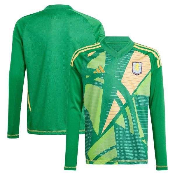 aston villa adidas goalkeeper shirt 2024-25 – long sleeve – kids – 201964011 Collection | Aston Villa Fan Shop