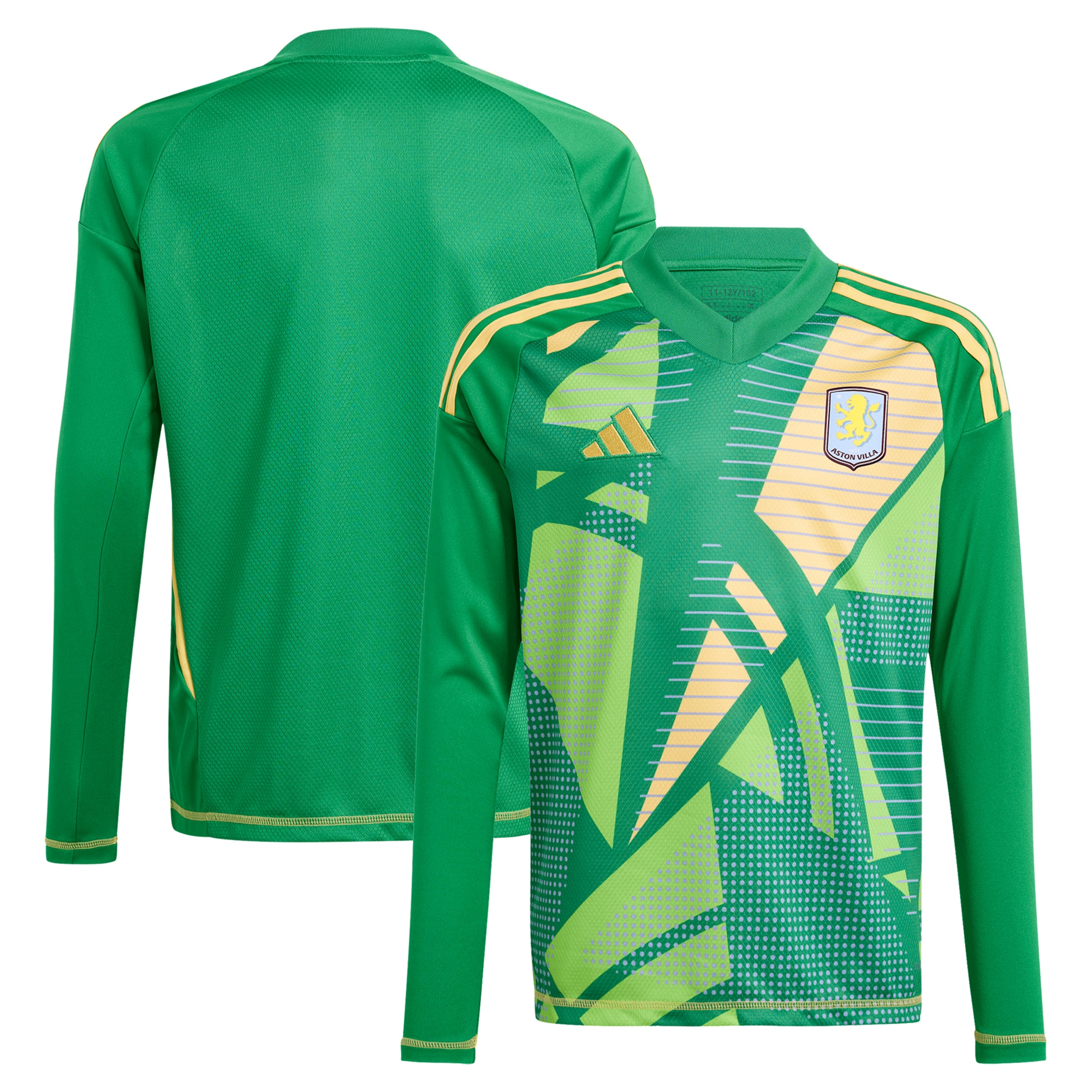 aston villa adidas goalkeeper shirt 2024-25 – long sleeve – kids – 201964011 with custom printing Collection | Aston Villa Fan Shop