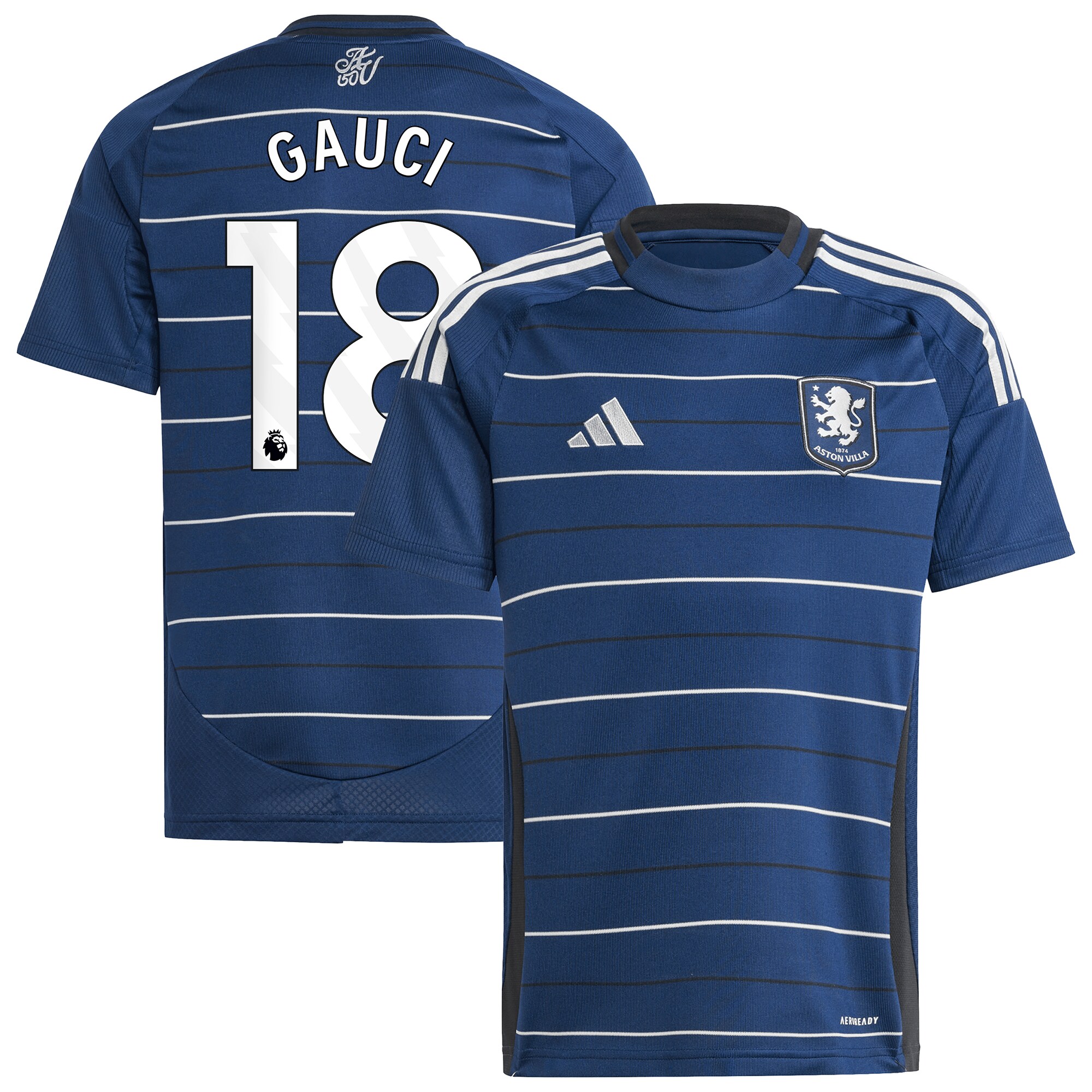 aston villa adidas goalkeeper shirt 2024-25 – long sleeve – kids with gauci 18 printing – 202030990 Collection | Aston Villa Fan Shop