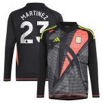 aston villa adidas goalkeeper shirt 2024-25 – long sleeve – kids with martinez 23 printing – 202029325 Collection | Aston Villa Fan Shop