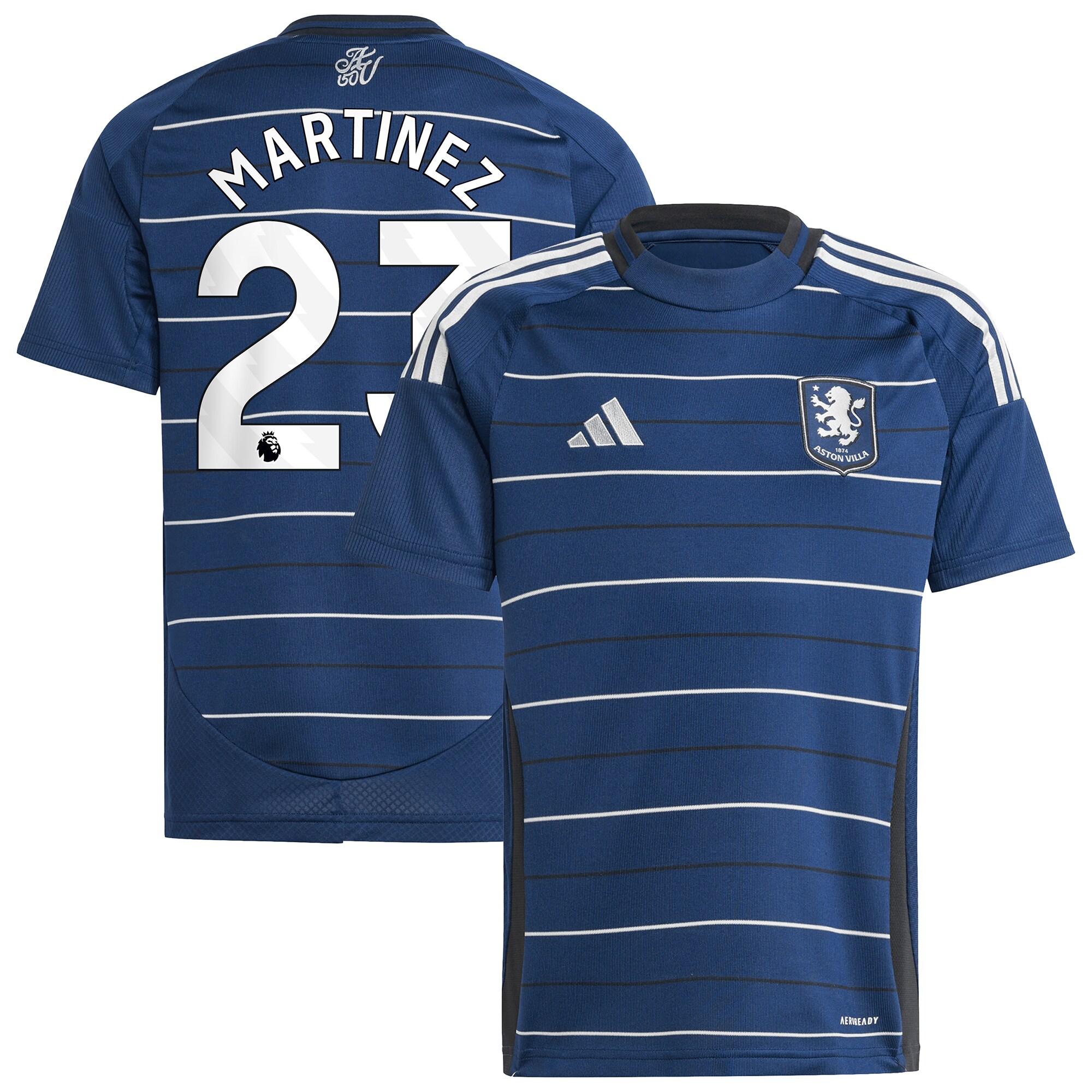 aston villa adidas goalkeeper shirt 2024-25 – long sleeve – kids with martinez 23 printing – 202030988 Collection | Aston Villa Fan Shop