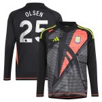 aston villa adidas goalkeeper shirt 2024-25 – long sleeve – kids with olsen 25 printing – 202029322 Collection | Aston Villa Fan Shop