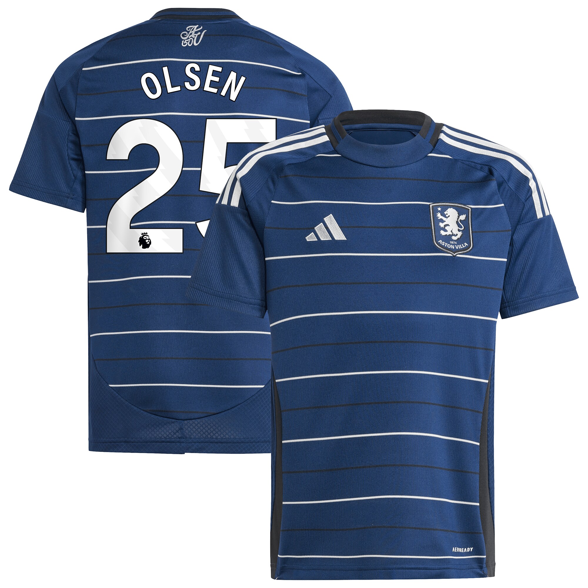 aston villa adidas goalkeeper shirt 2024-25 – long sleeve – kids with olsen 25 printing – 202030994 Collection | Aston Villa Fan Shop
